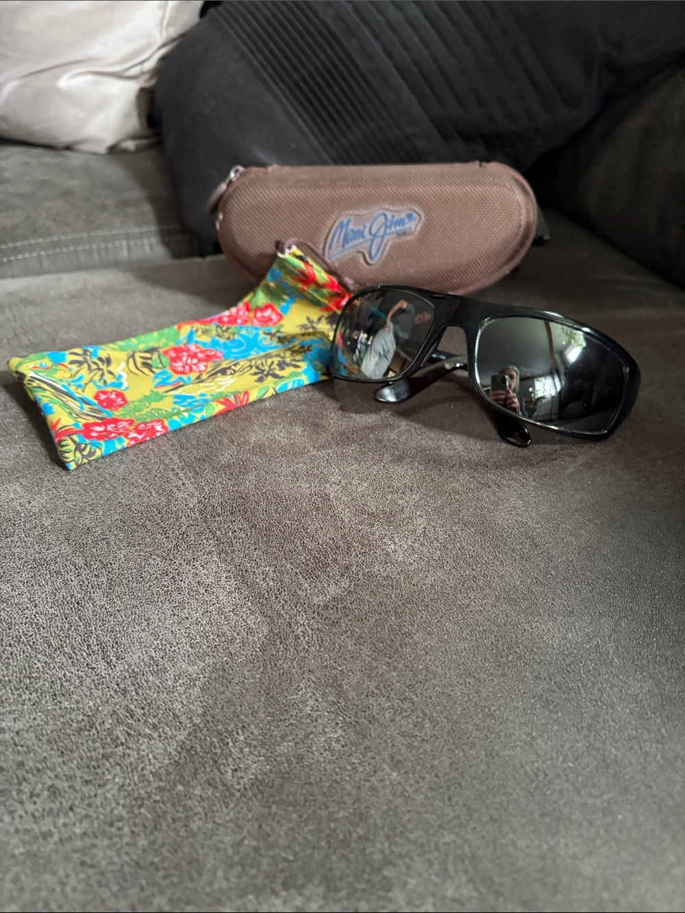 Maui Jim Black men’s Peahi Polarized Sunglasses.